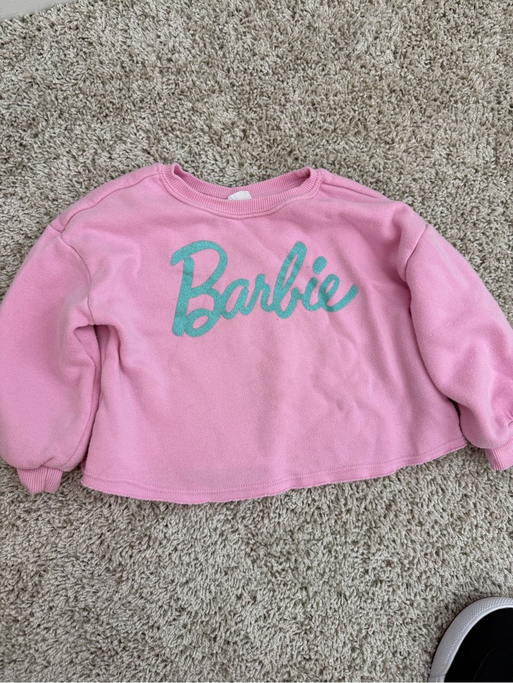 Barbie Light Pink Sweatshirt with Logo Tag